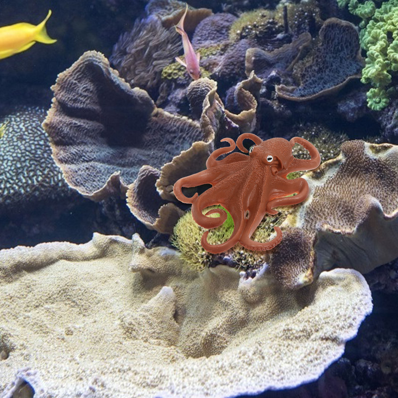 1Pcs Octopus PVC Ocean Animal  - огляд і ціна Ocean Aquarium