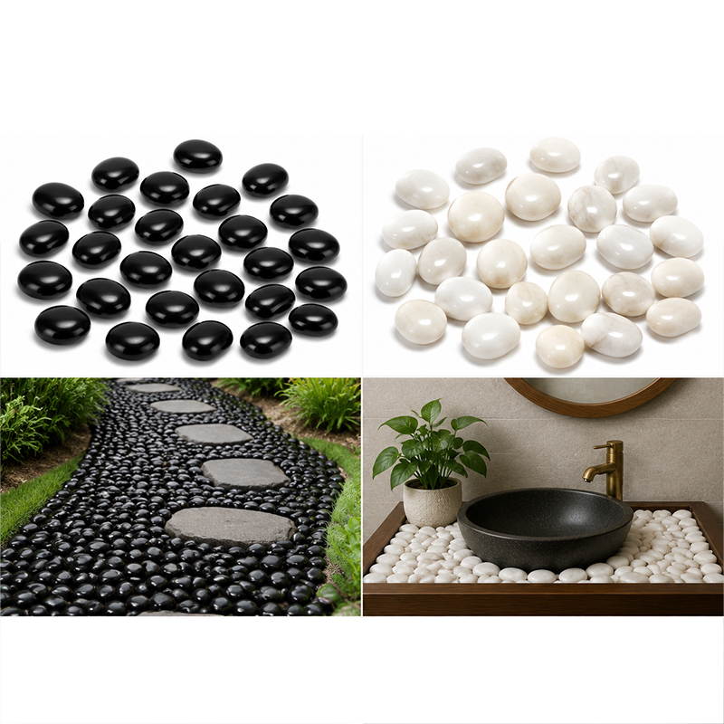 White&Black Polished River Roc - огляд і ціна Marine Fish Tank