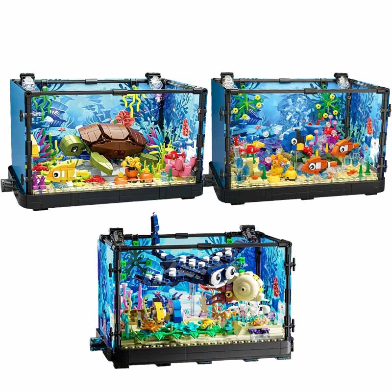 Fish Tank Building Block Set w - огляд і ціна Marine Aquarium