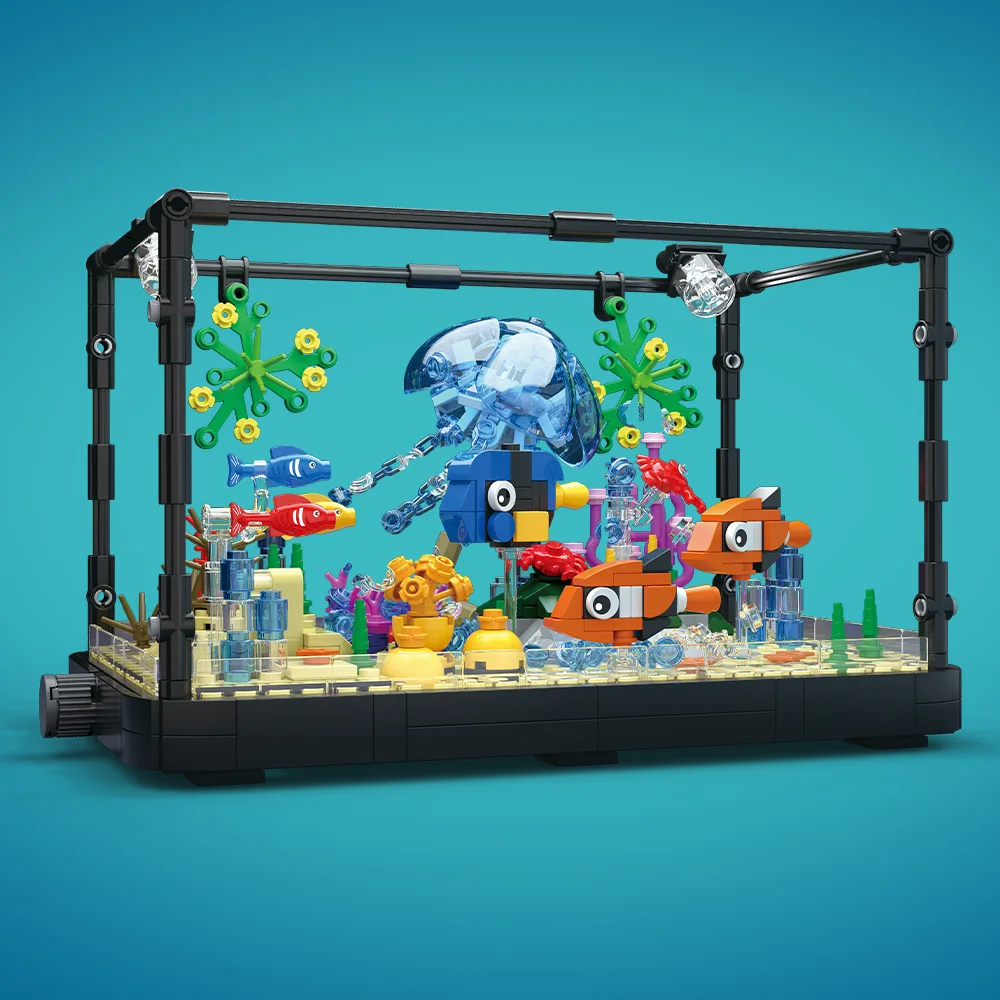 Fish Tank Building Block Set w - огляд і ціна Marine Aquarium