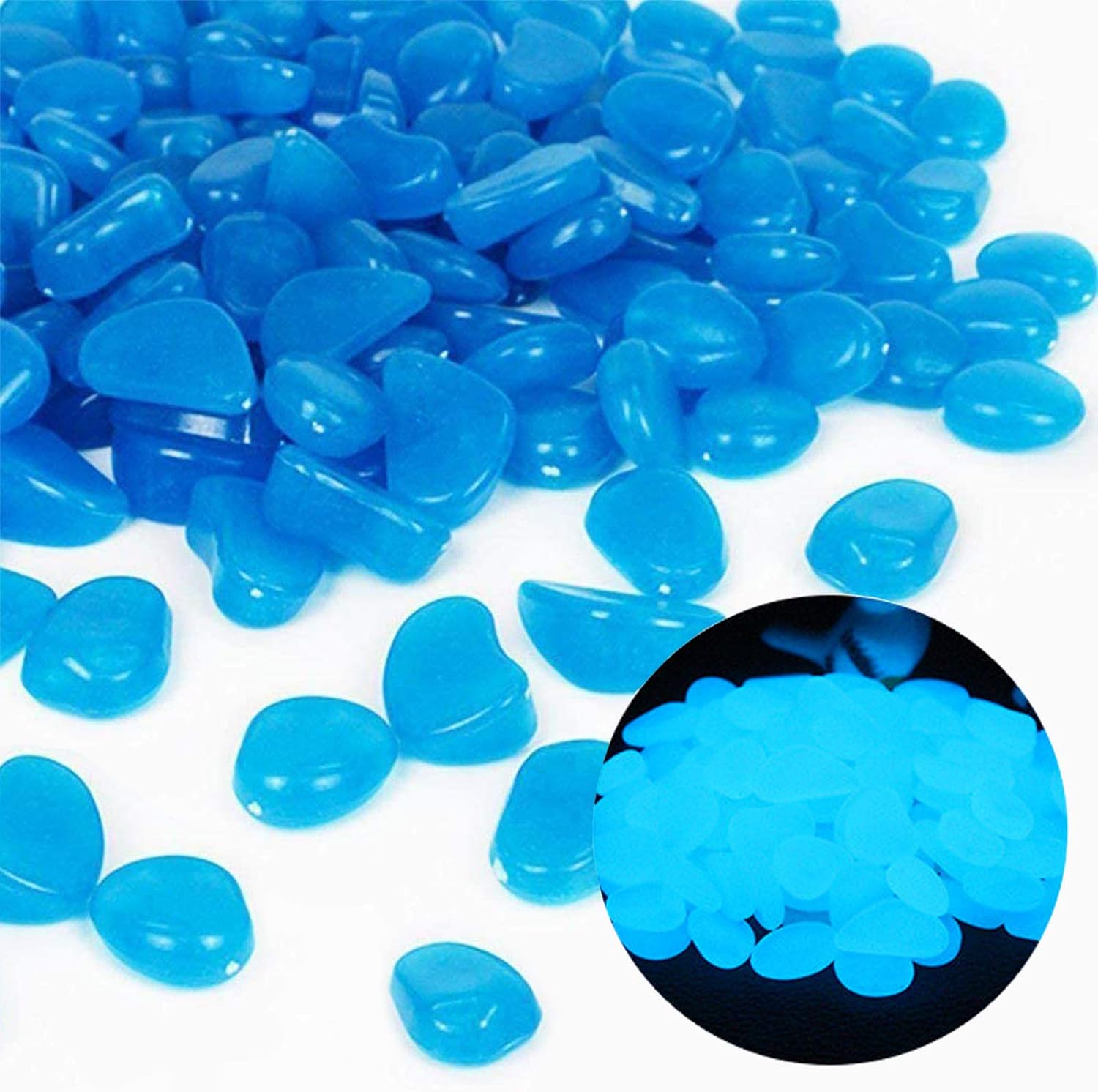 Fish Tank Rocks Glow Blue Pebb - огляд і ціна Ocean Aquarium