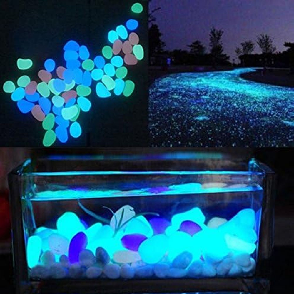 Fish Tank Rocks Glow Blue Pebb - огляд і ціна Ocean Aquarium