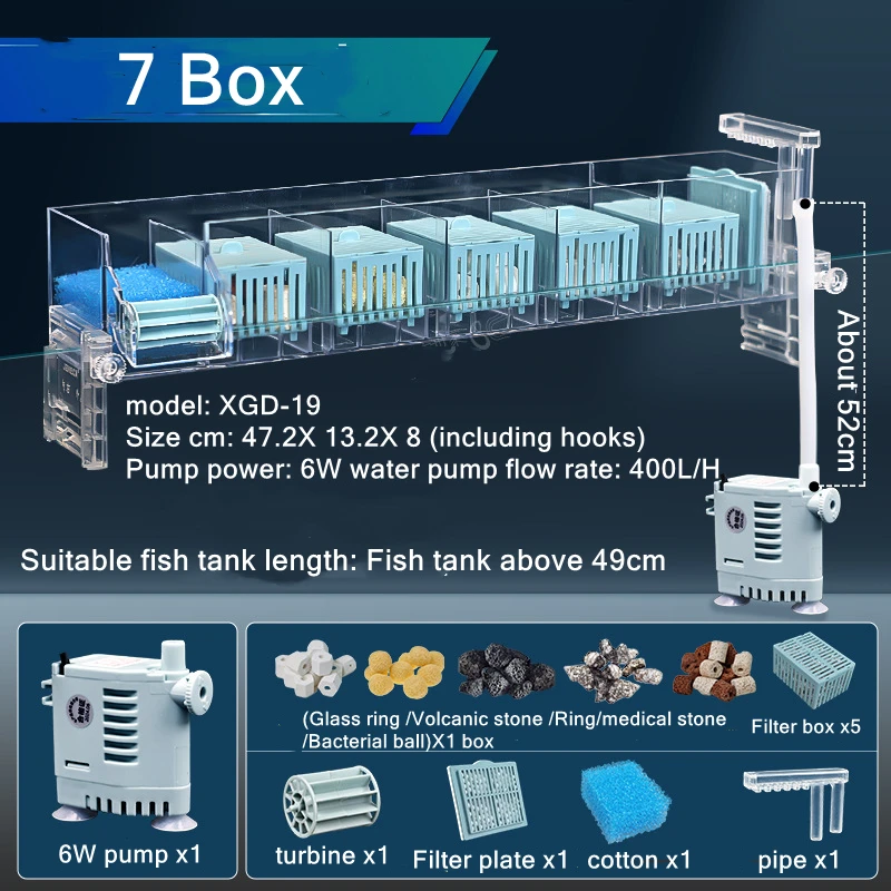 220V Aquarium Wall-Mounted Wat - огляд і ціна Reef Tank Filter